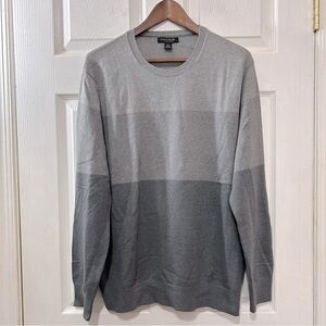 Banana Republic Sweater Men's Silk Cashmere Cotton Crewneck Gray Size Large